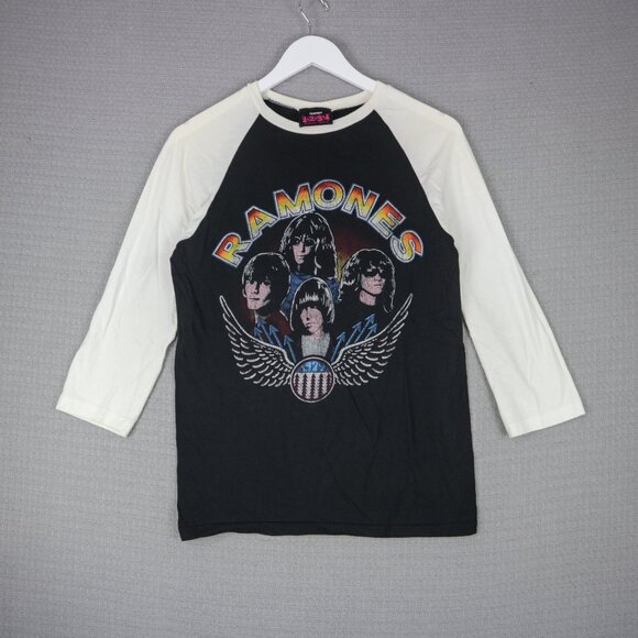 Ramones Quarter Sleeve VIntage Band Longsleeve Tee Mens Small - Picture 1 of 8